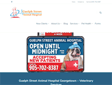 Tablet Screenshot of guelphstreetanimalhospital.com
